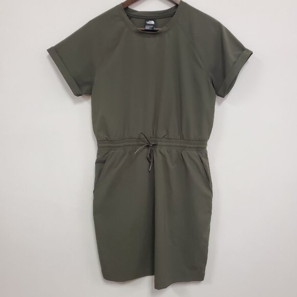 The North Face Never Stop Wearing Athletic Dress Size M Green Hiking Walking - Picture 1 of 13